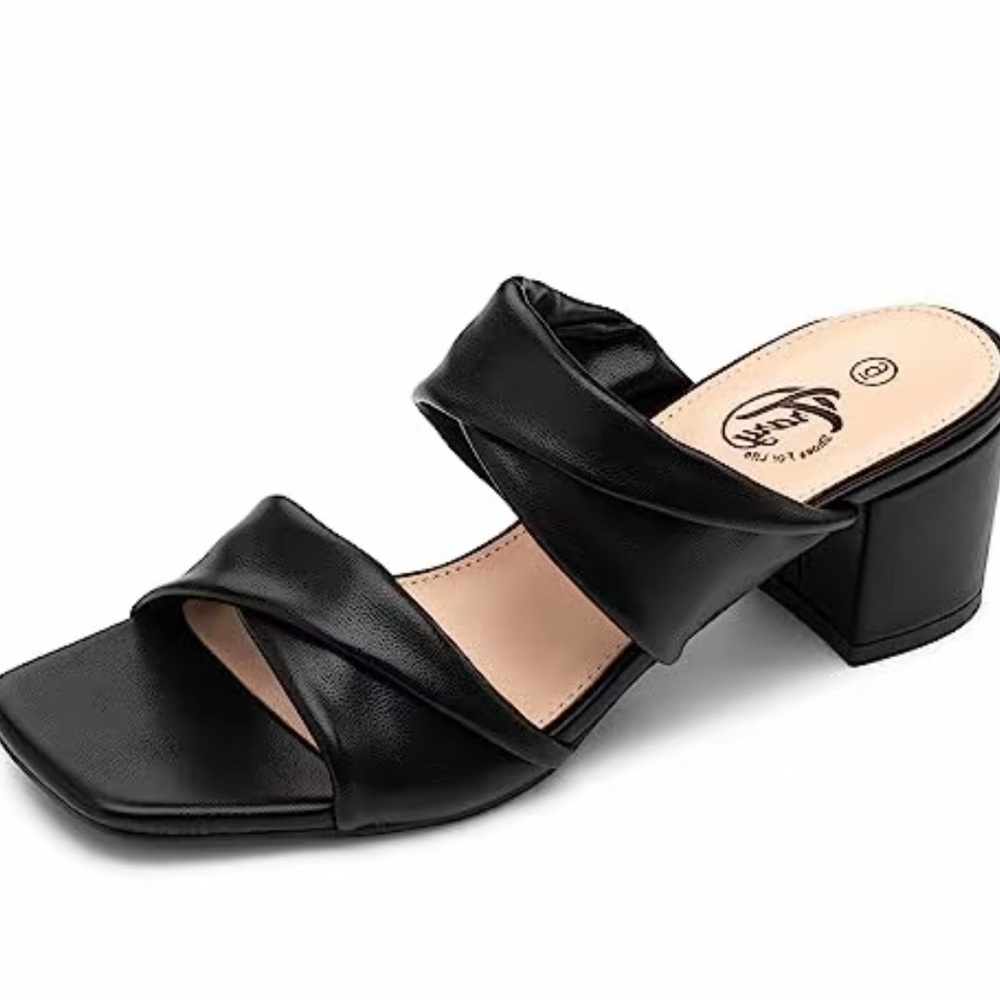 Trary Square Toe Heels